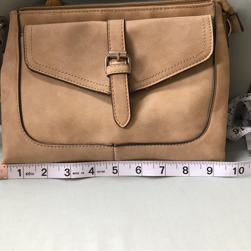 NEW! Beige faux leather mini crossbody bag - Picture 10 of 10